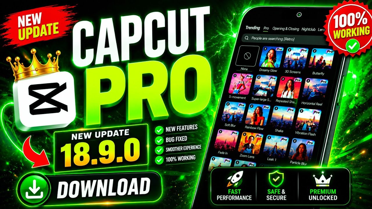 Capcut Pro New Update 18.9.0 | 100% Working | Capcut No Internet Problem