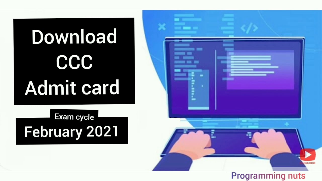 How to download ccc admit card February 2021.