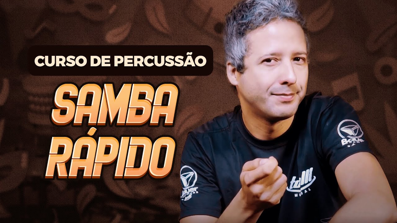 COMO TOCAR SAMBA R&Aacute;PIDO | Curso de Percuss&atilde;o na Bateria (aula 5)