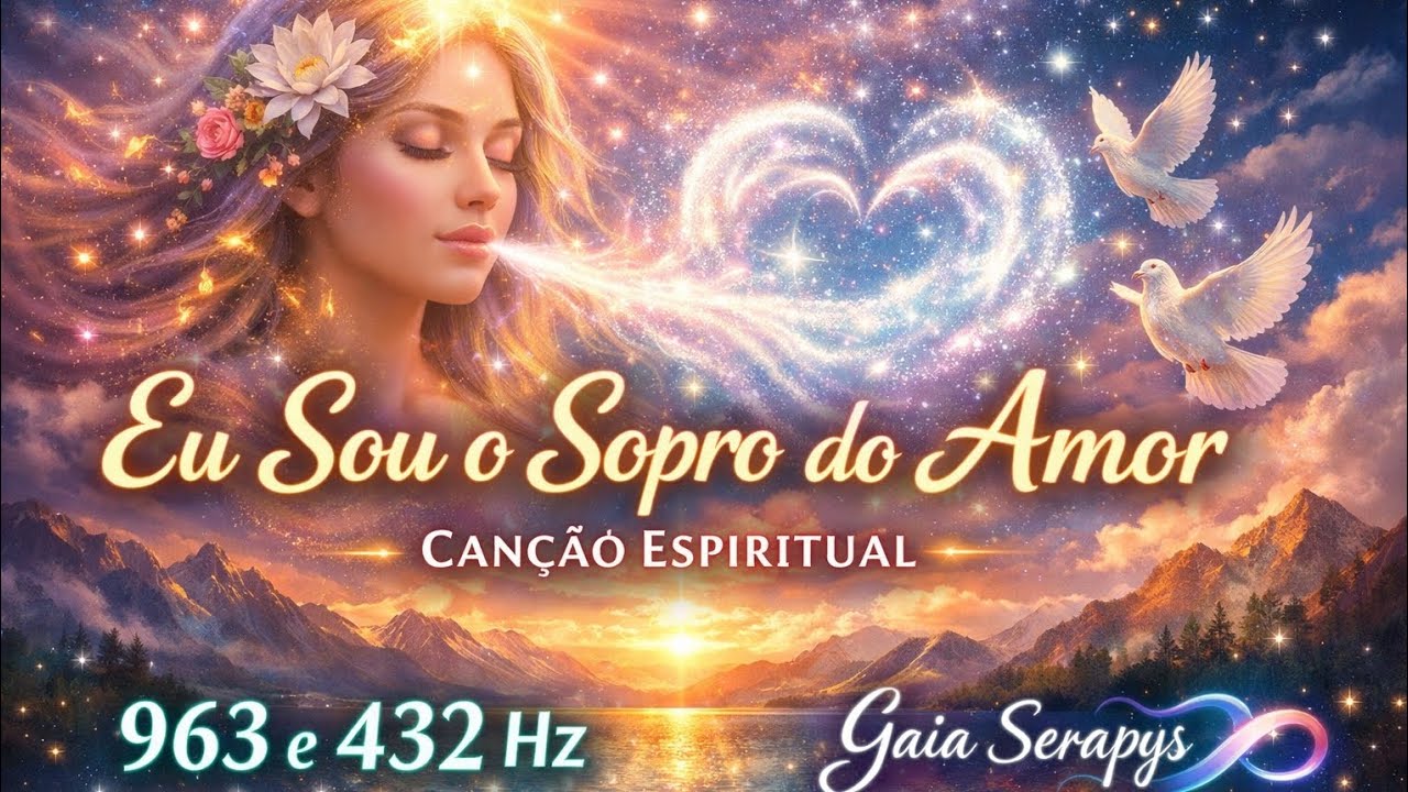 Eu Sou o Sopro do Amor | Canção espiritual | 963 e 432 Hz  | Gaia Serapys ♾️ 