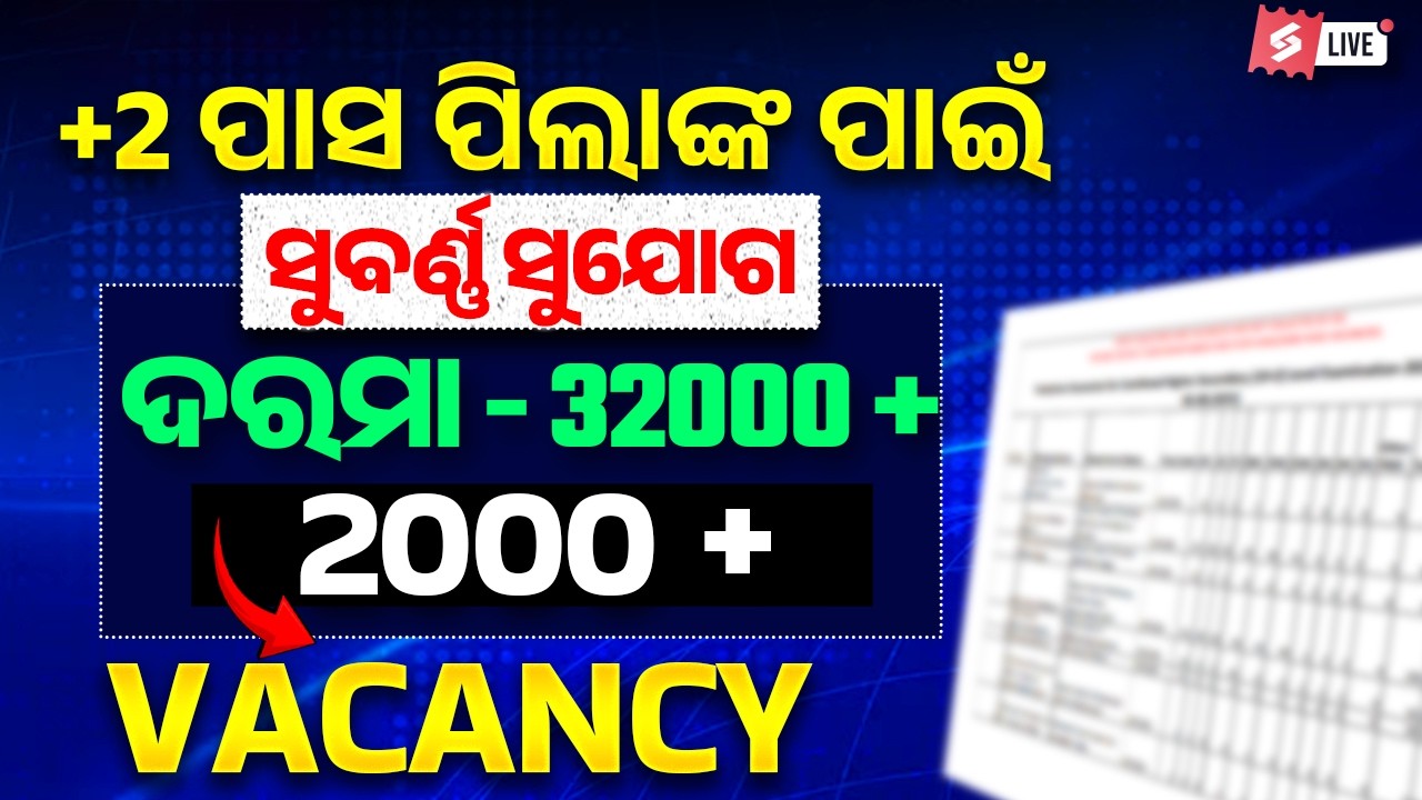 Odisha Govt Jobs 2026 | Upcoming Odisha Govt Jobs 2026 | 10th-12th-Graduation Jobs in Odisha Govt