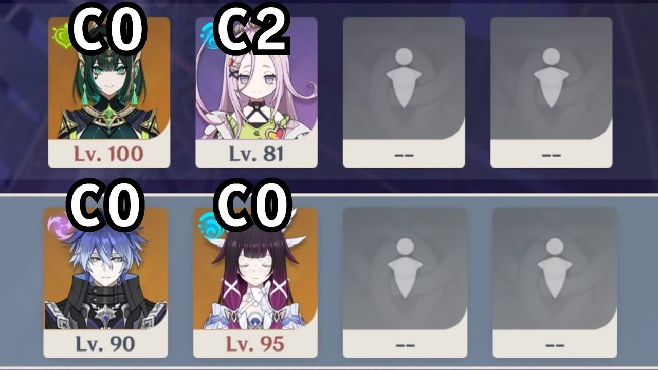【原神】Ver.Luna IV 無凸ネフェル+2凸アイノ＆無凸フリンズ+無凸コロンビーナのペアで螺旋12層攻略【Genshin Impact】
