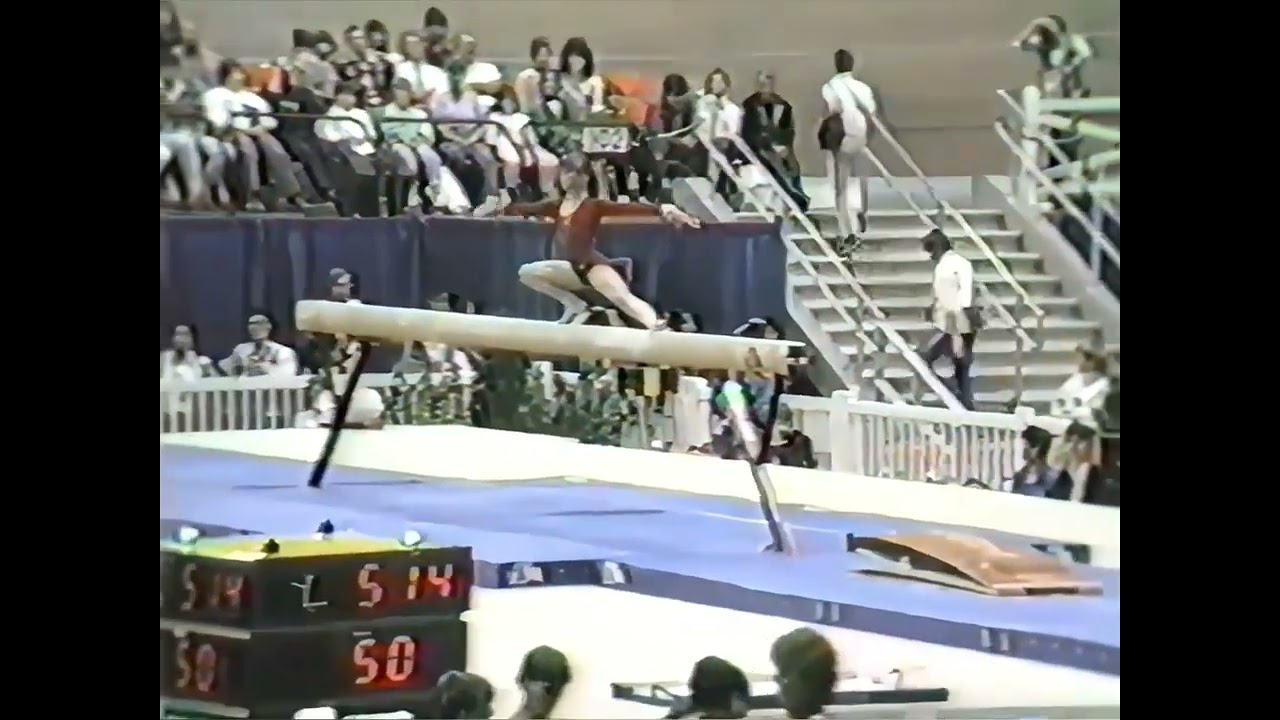 Irina Baraksanova URS - 1985 Worlds Compulsory Beam