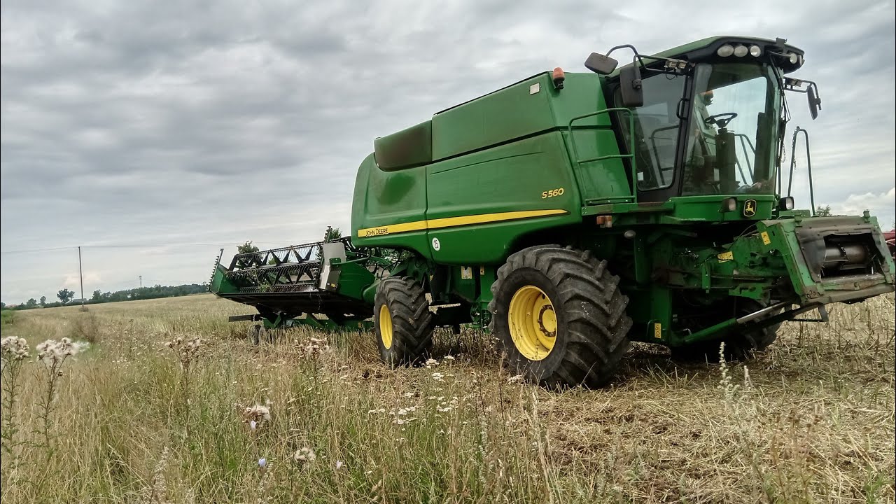 Żniwa rzepakowe 2021 John Deere  S560