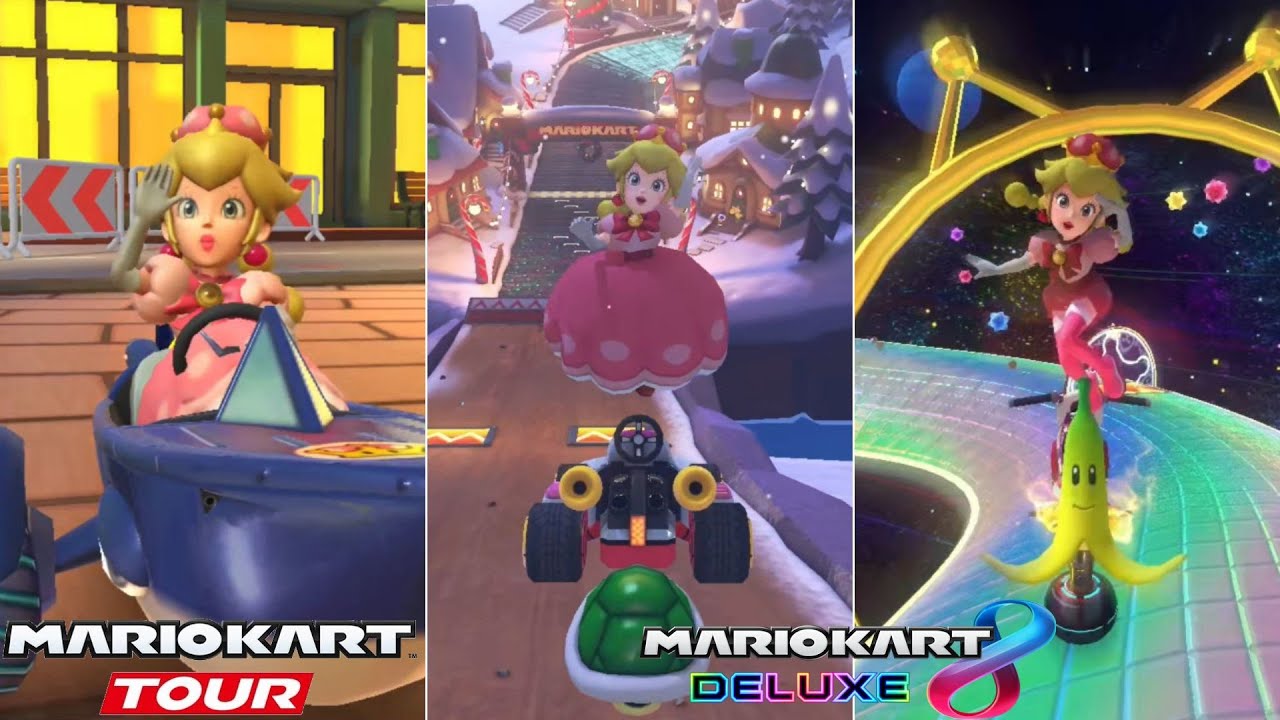 Evolution Of Peachette In Mario Kart Games [2019-2023]