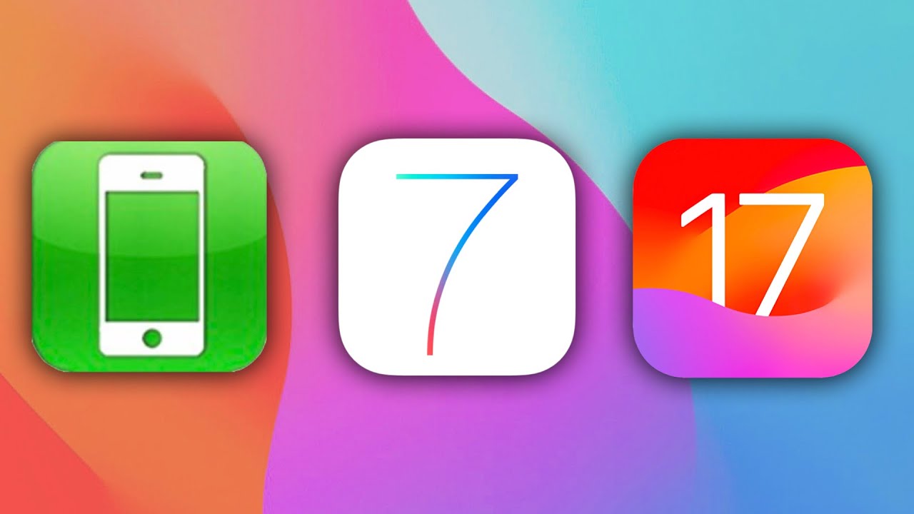 Evolution of Apple iOS (1.0 - 17)