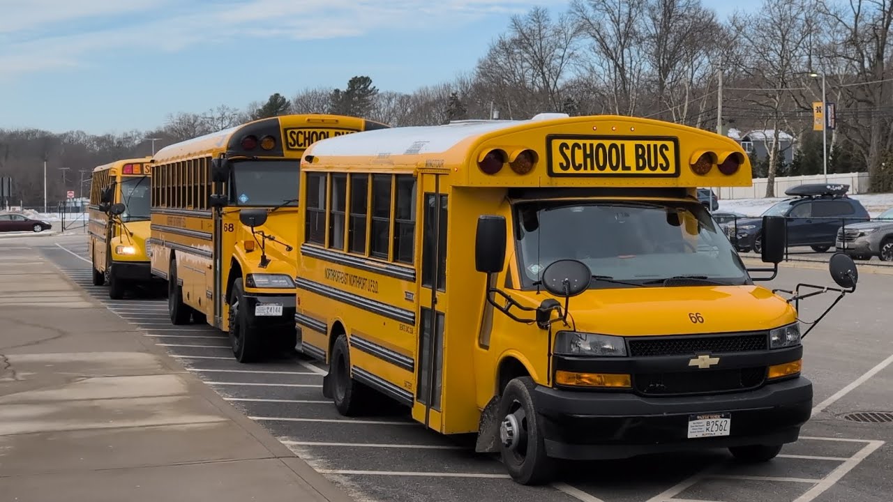 Tech Buses COMING Into the HS and me looking for midterm bus and talking to Bus Driver Mike READ DEC
