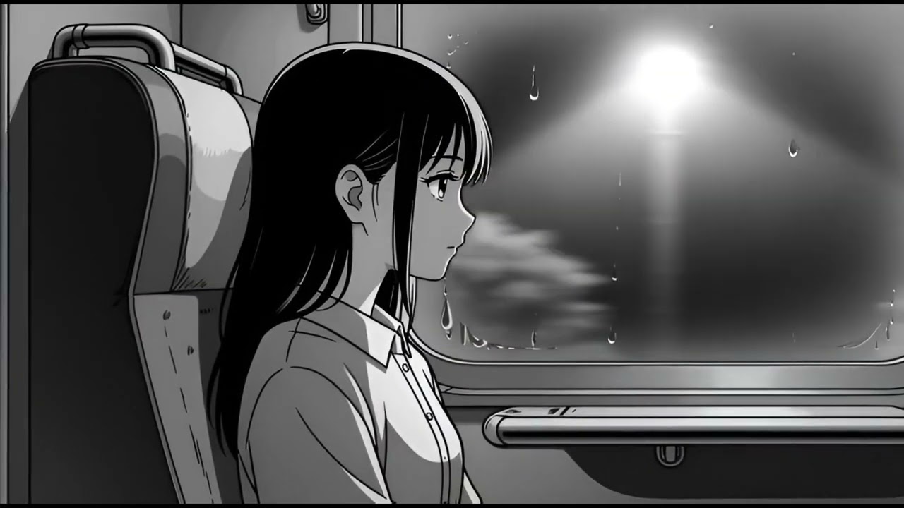 Almost Us 💔 White Aesthetic Anime Rain | Blue Hour Feelings