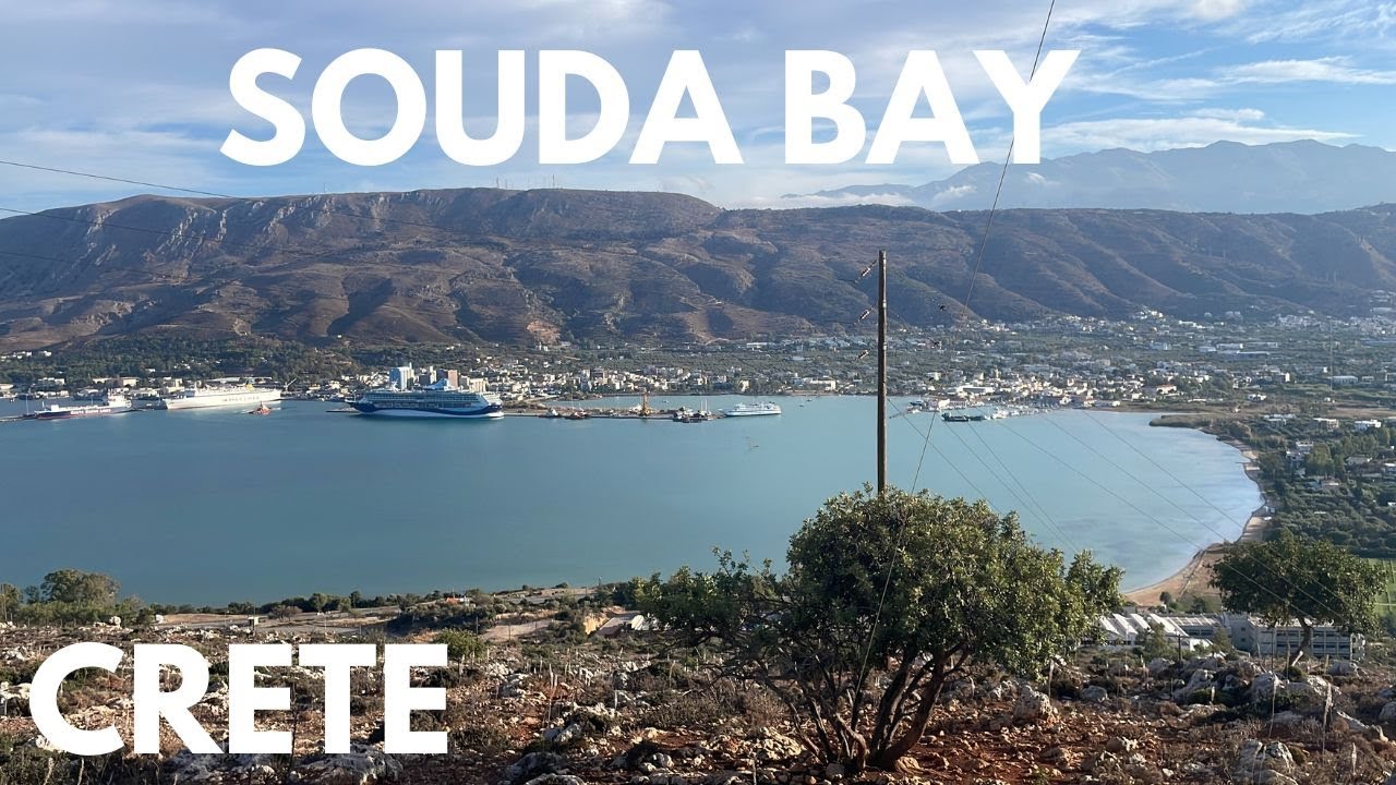 Glimpse of Souda Bay Crete Greece 🇬🇷