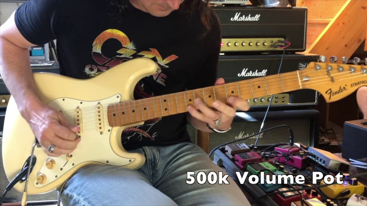 500k & 250k Volume Pots Comparison