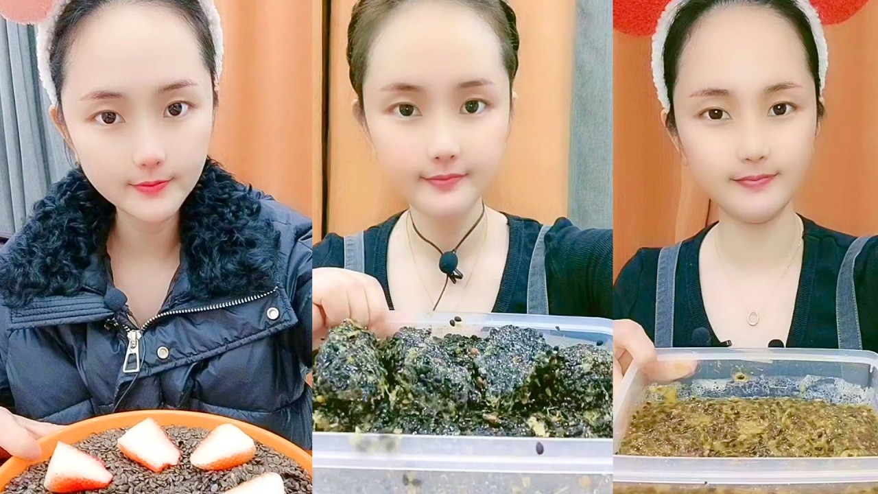 Chinese Passion Fruit Grain Mix ASMR Eating Show #109