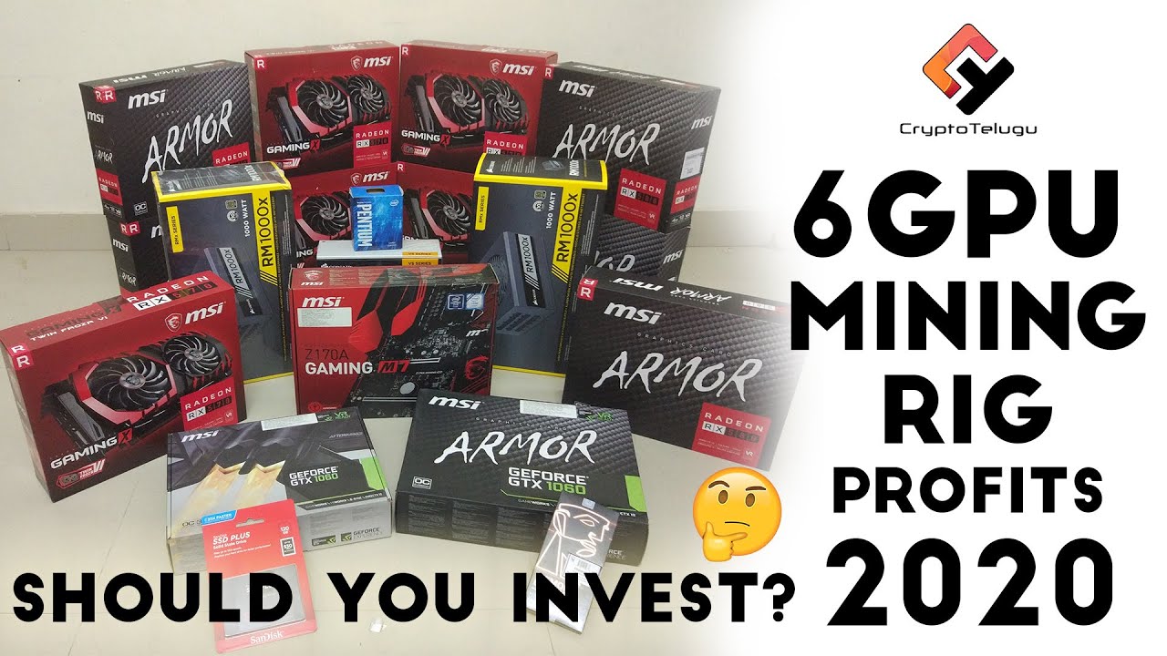 Total cost for 6 GPU Mining Rig and Profits in 2020 Explained - Telugu