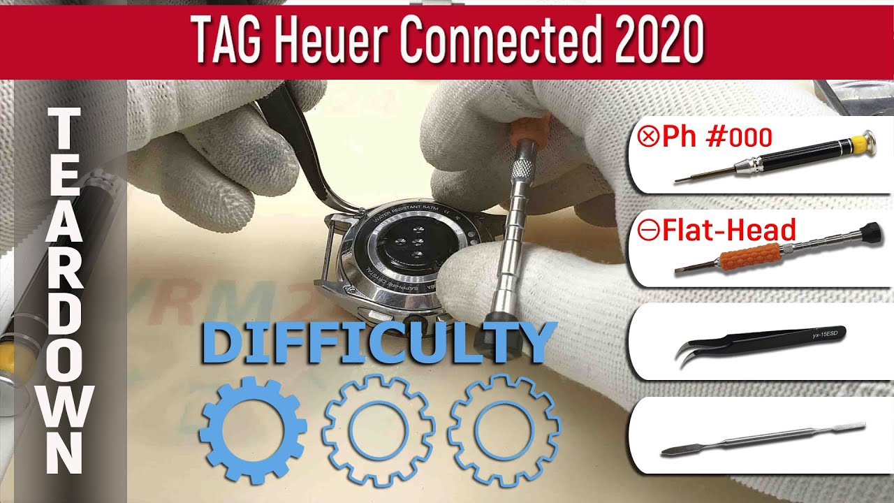 Как разобрать ⌚ TAG Heuer Connected 2020 SBG8A Разборка и ремонт