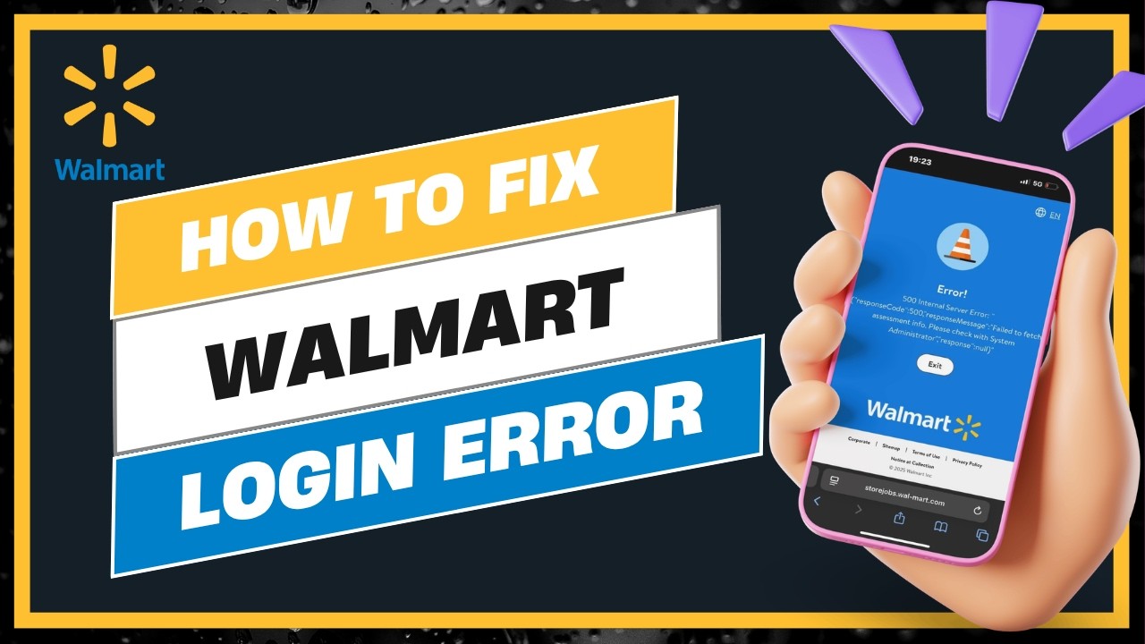 How to Fix Walmart Login Error