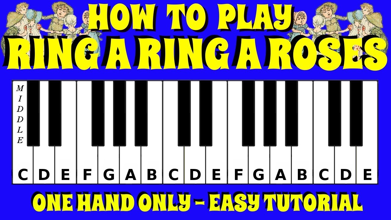 How To Play Ring A Ring A Roses on the Piano / Keyboard | Easy Tutorial | No Chords