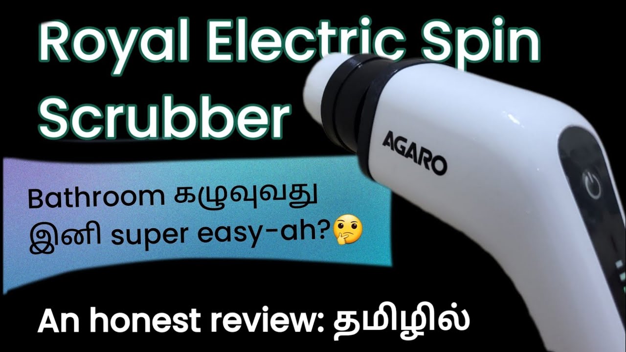 Agaro Royal Electric Spin Scrubber (Multipurpose Cleaner including for Bathroom) Review in Tamil 😊 🙌