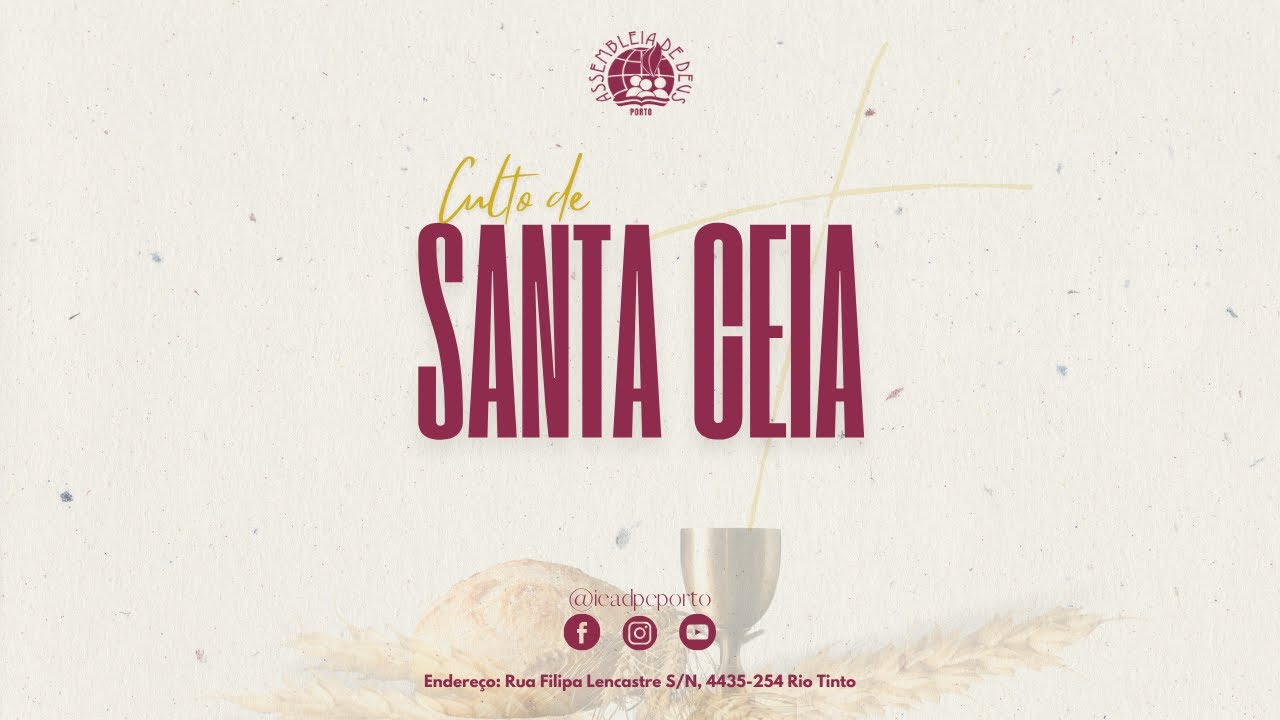 AO VIVO: SANTA CEIA - 10/02/2026 | IEADPE - PORTO - PORTUGAL