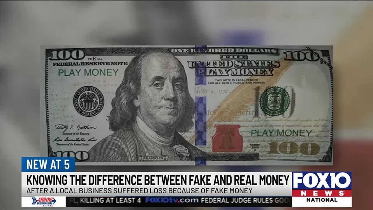 FOX10 Investigates: Local business receives movie prop money for payment, law enforcement urges v...