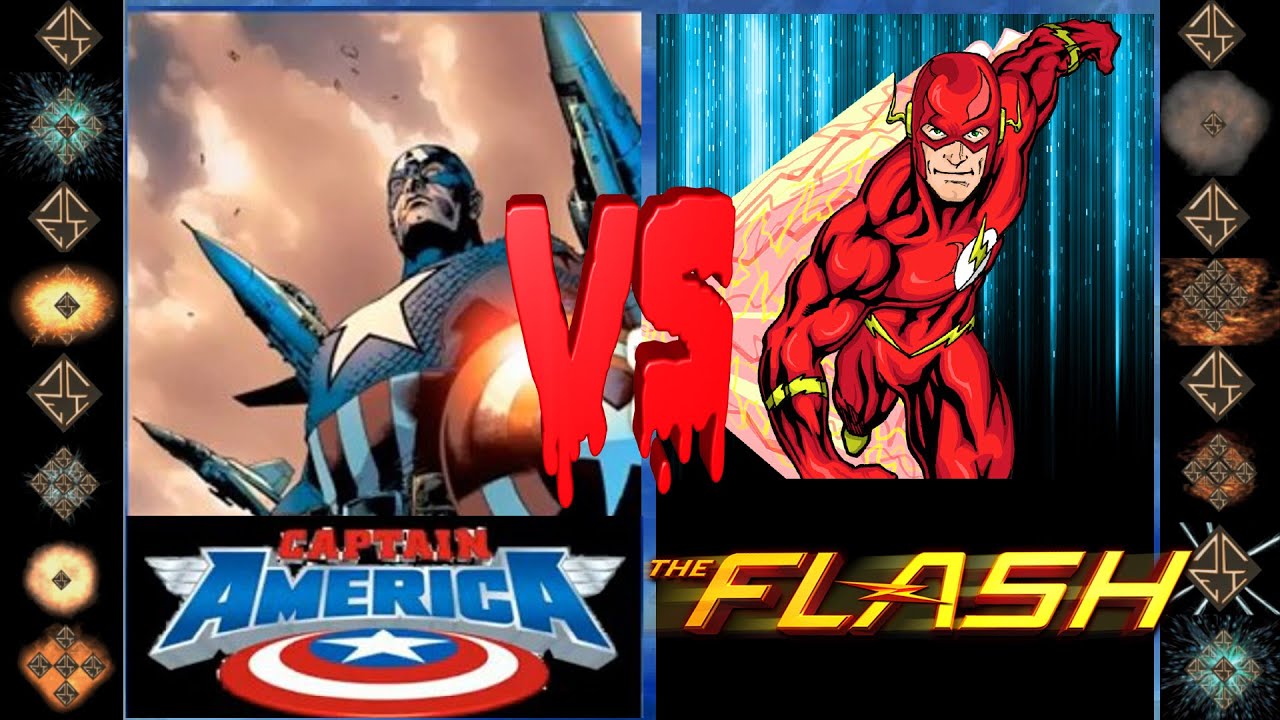 Captain America (Marvel Comics) vs the Flash (DC Comics) - Ultimate Mugen Fight 2016