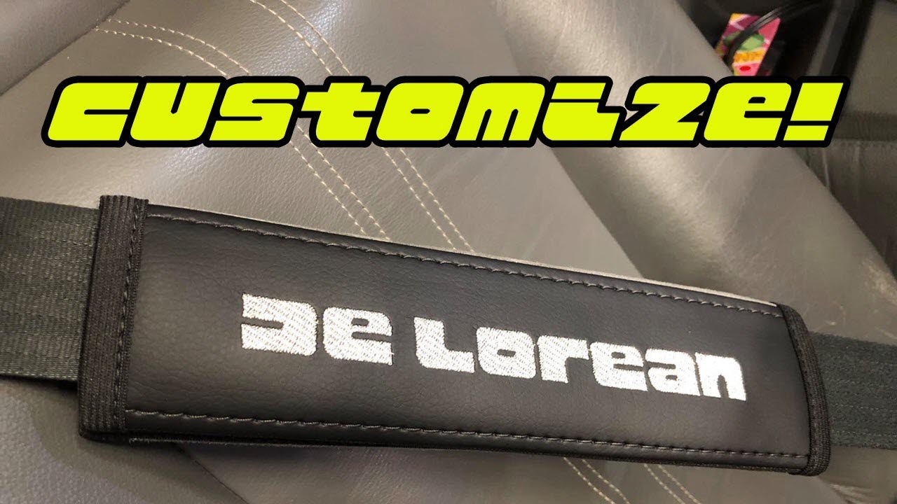 Custom Leather DeLorean Seat Belt Shoulder Pads