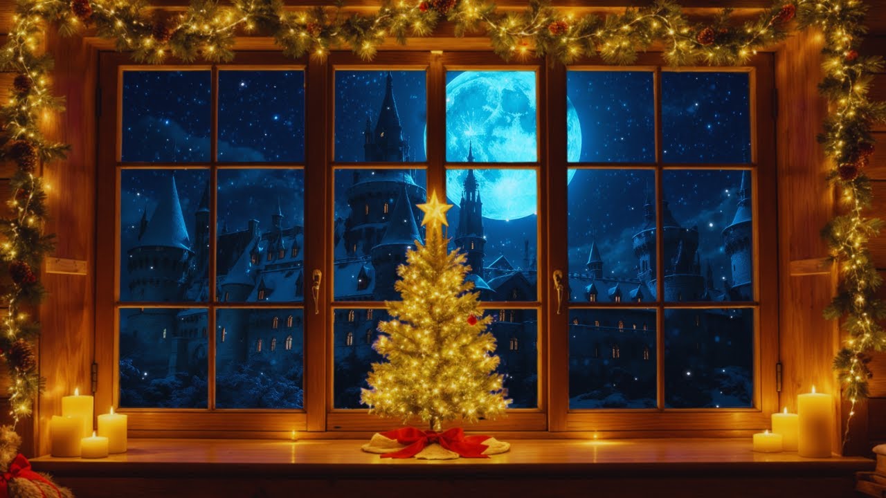 The Ultimate Hogwarts Christmas Window View 🏰❄️