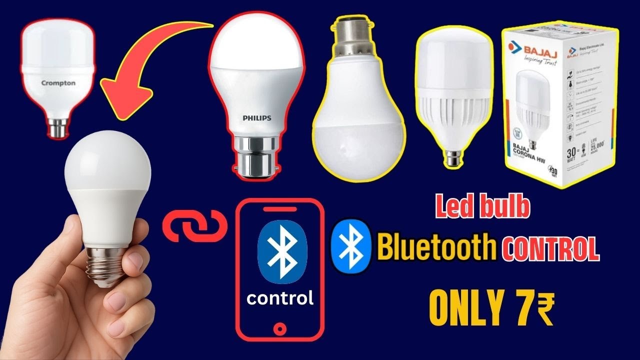 Bluetooth LED Bulb Kaise Control Kare Mobile Se | RGB Smart LED Bulb App Control #ledbulb #bluetooth
