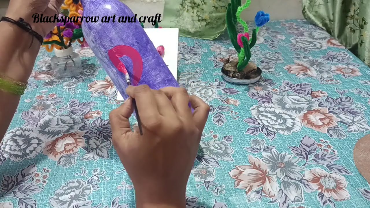 BOTTLE ART | SIMPLE BOTTLE ART FOR BEGINNERS