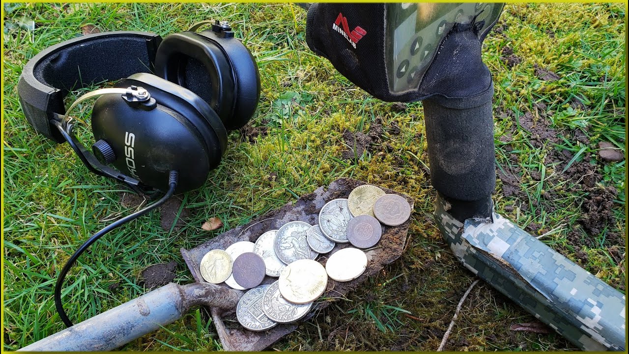 Небольшой КОП Поиск Монет c Металлодетектором E-Trac США 2020  (Metal Detecting Seattle April1 2020)