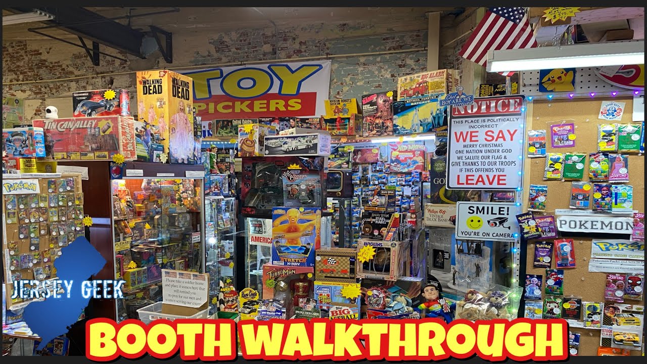This RETRO TOY BOOTH had it ALL! | Toy Pickers Booth Walkthrough! | Vintage Toys & Video Games!