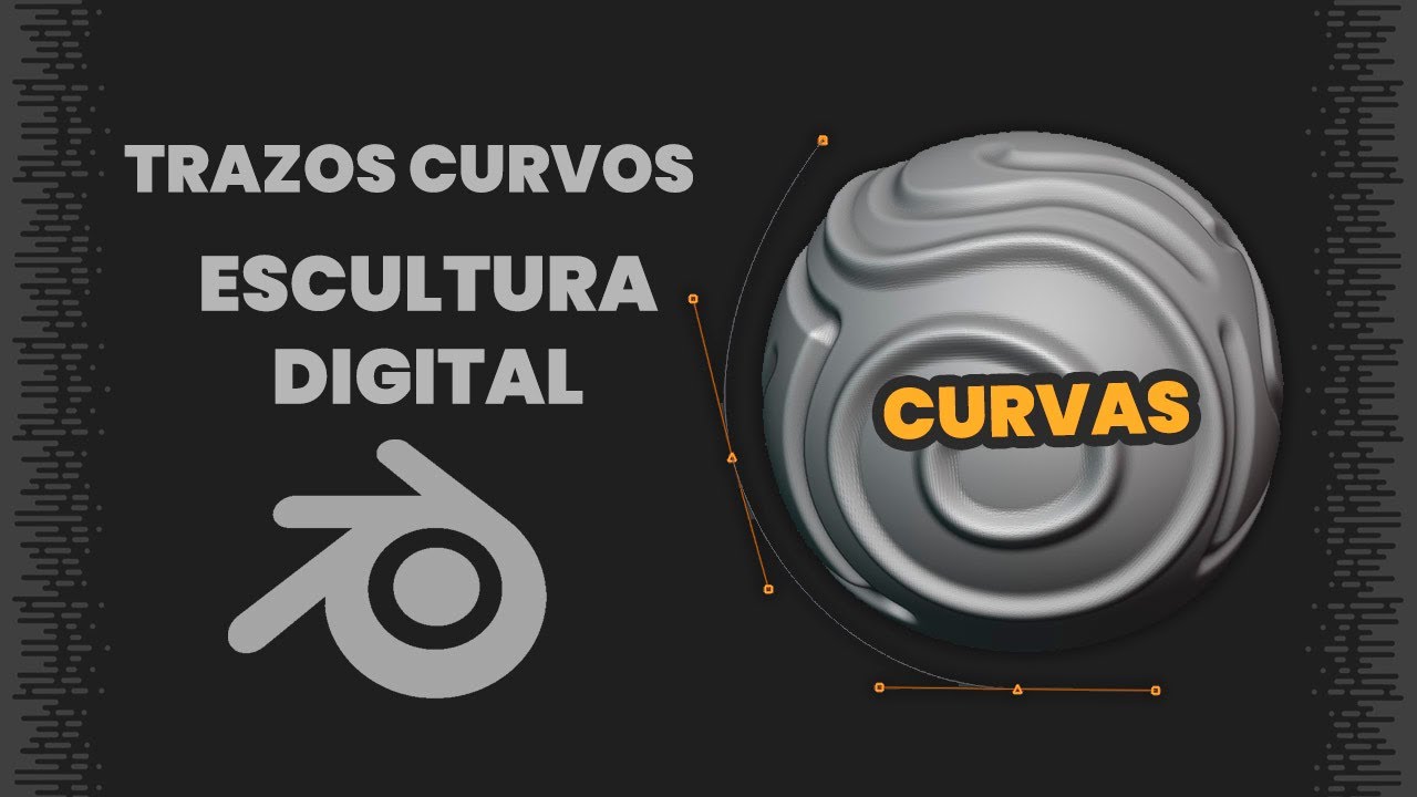 TRAZOS CURVOS DE PINCEL - Escultura Digital | BLENDER SCULPTING