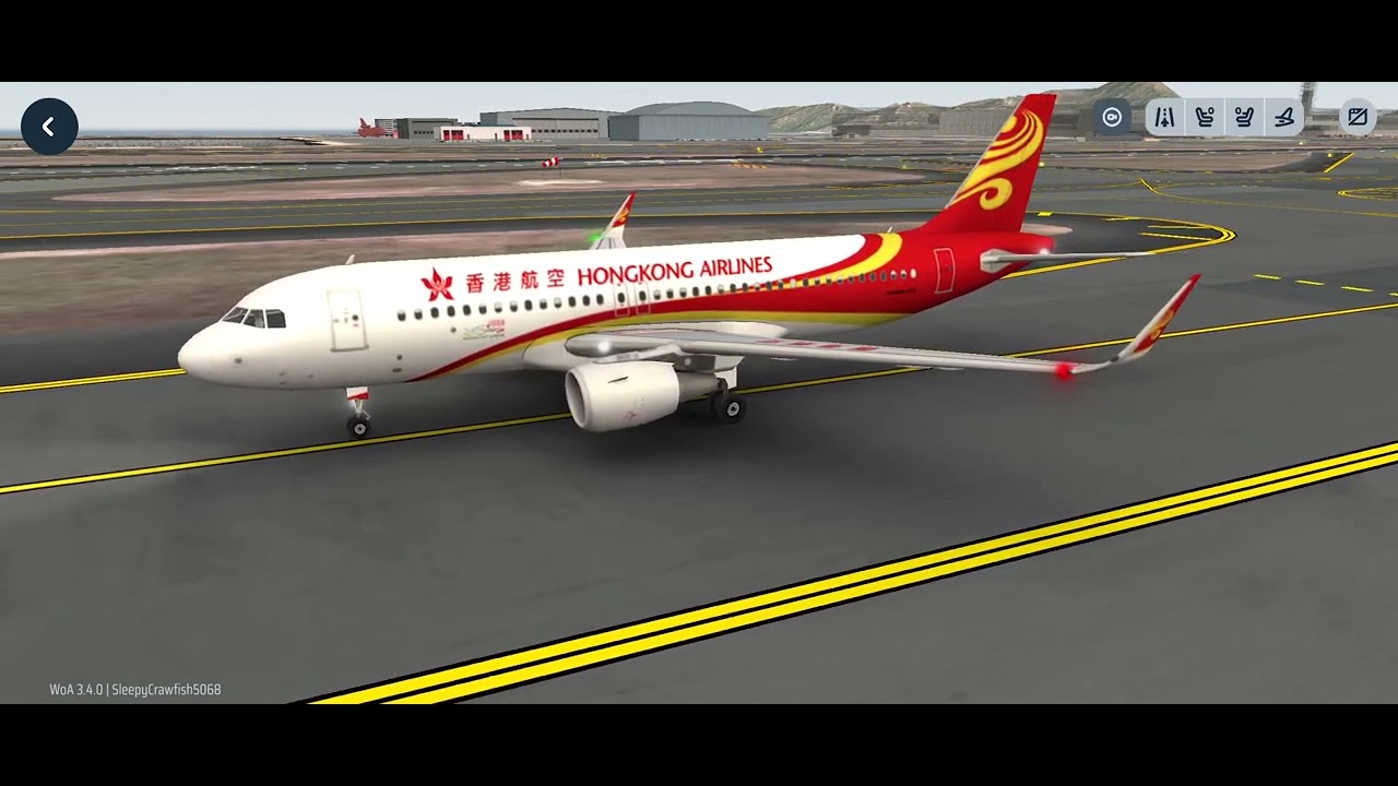 World of Airports – Abflug Stau in Hong Kong Volle Rollwege & Takeoffs