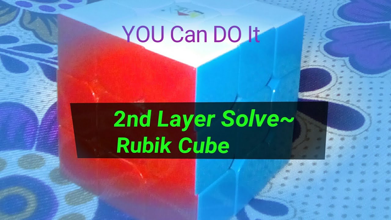 How to solve Rubik Cube | Rubik Cube -2nd layer solve | Rubik cube solve in Bengali