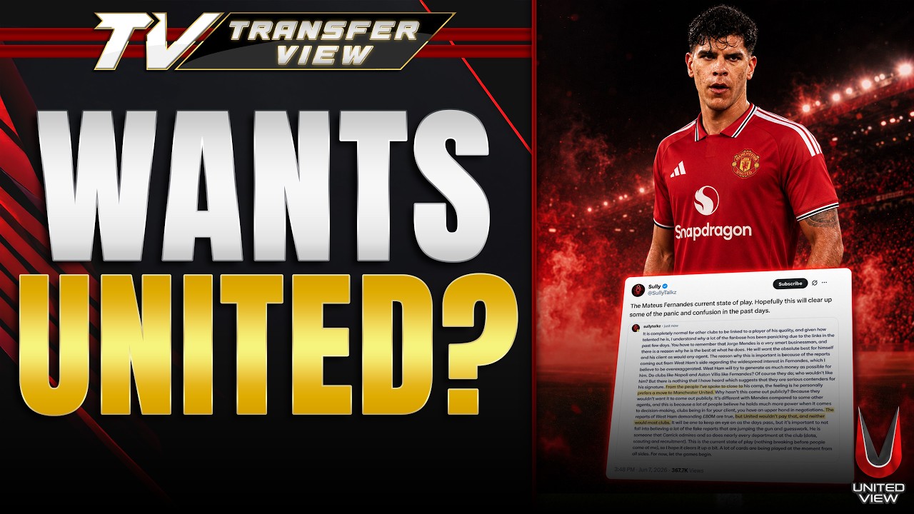 Man Utd Transfer Twist! Mateus Fernandes Wants United?