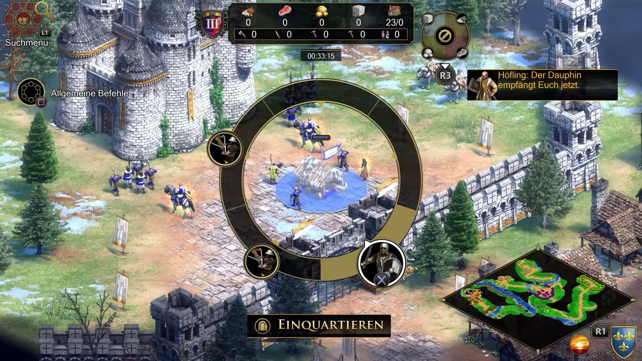 Age of Empires II: Gewinnen Sie ein Spiel als die Franken.