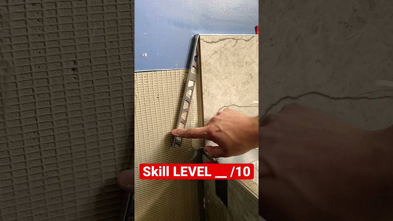 Bending schluter trim can look amazing! #shorts #youtubeshorts #diy