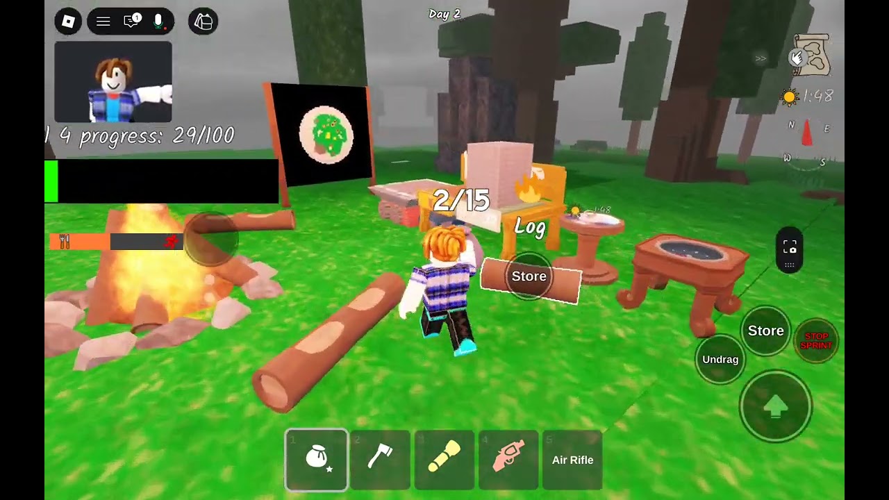 That was me speed running in 99 nights in the forest 