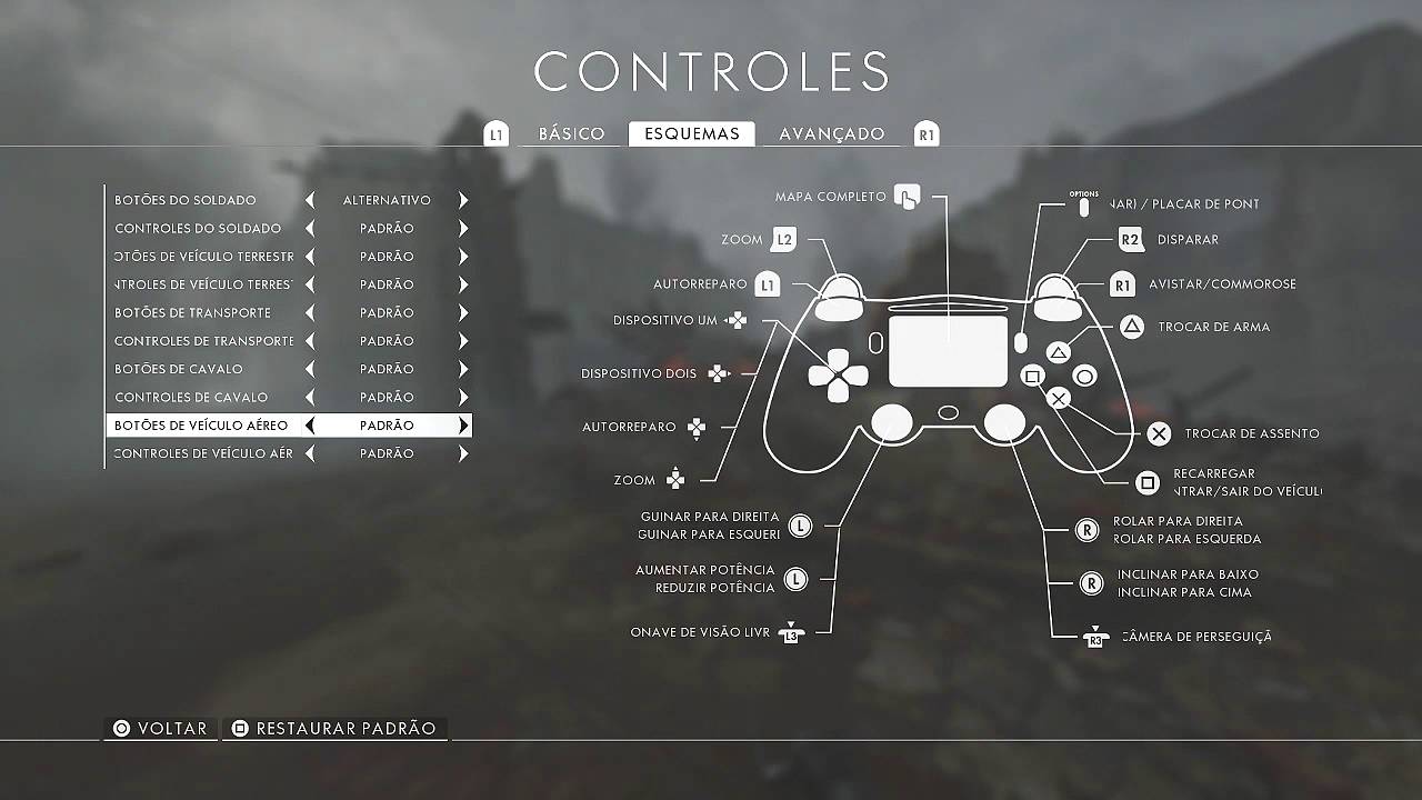 DICA 2 | SETUP DO CONTROLE [CONFIG. PRO] - Battlefield 1