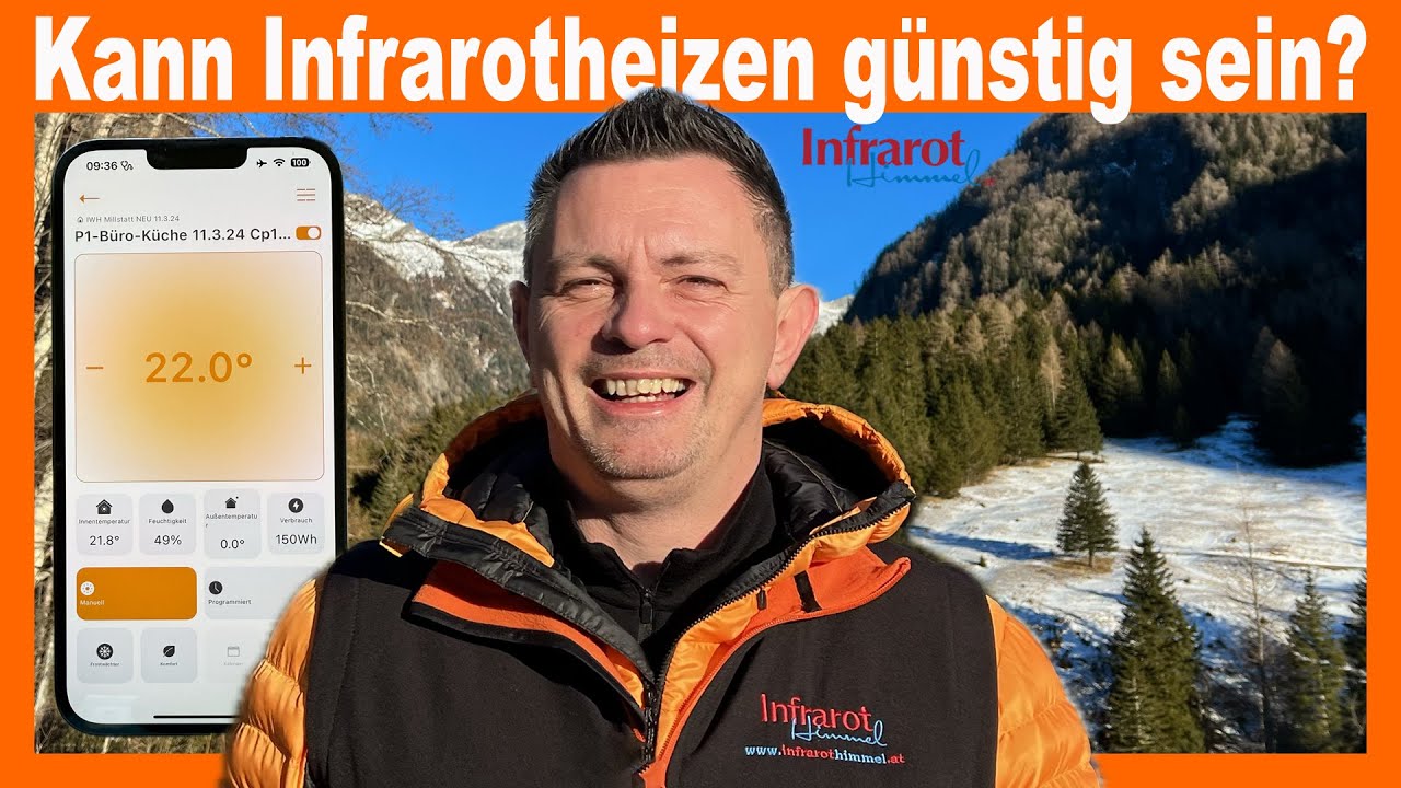 Infrarot mit APP | WIFI Steuertechnik macht Strom heizen günstig | Alternative Heizung Alt- & Neubau