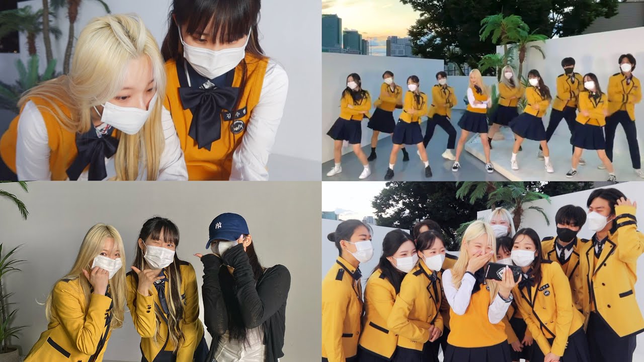 #프로미스나인 지헌x서공예 실무과 #TalknTalkChallenge 비하인드☎️