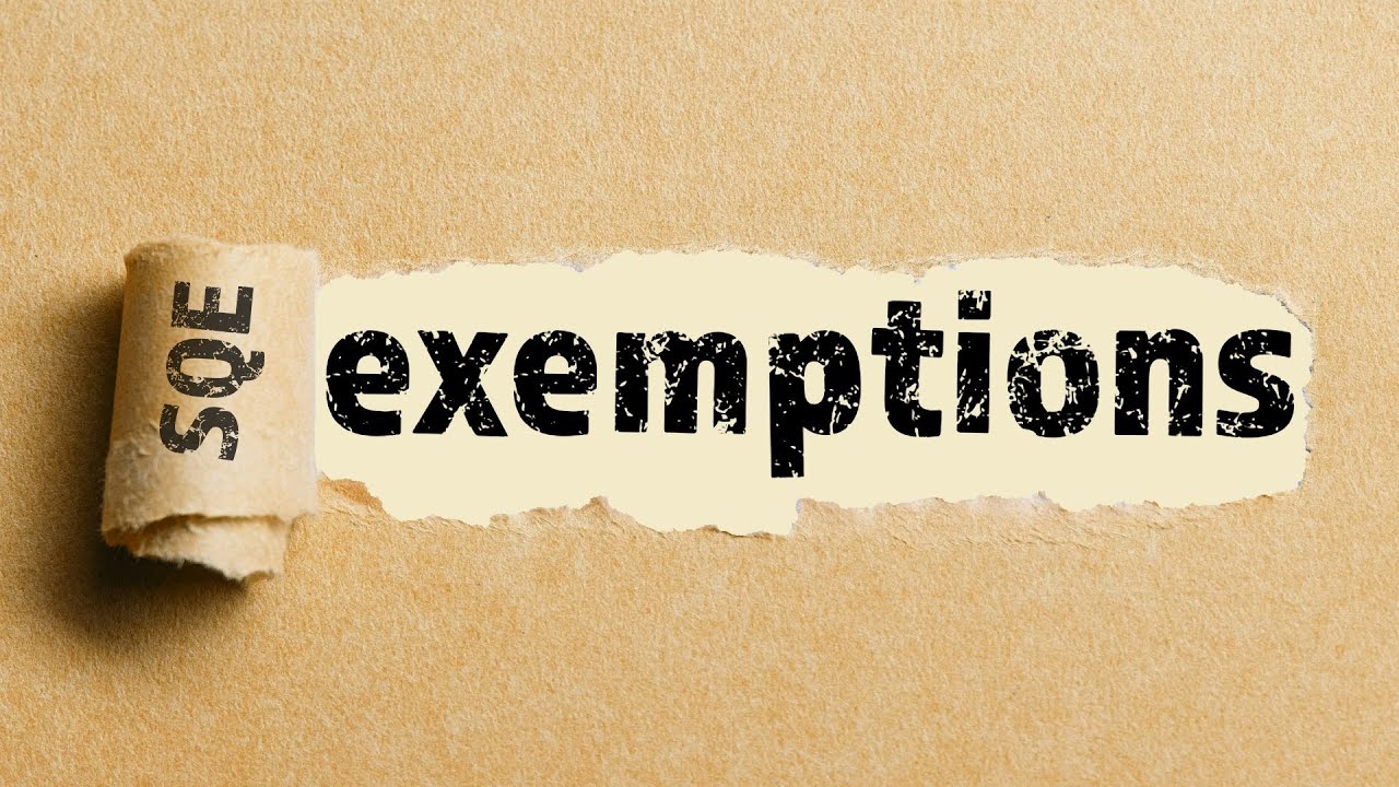 SQE exemptions