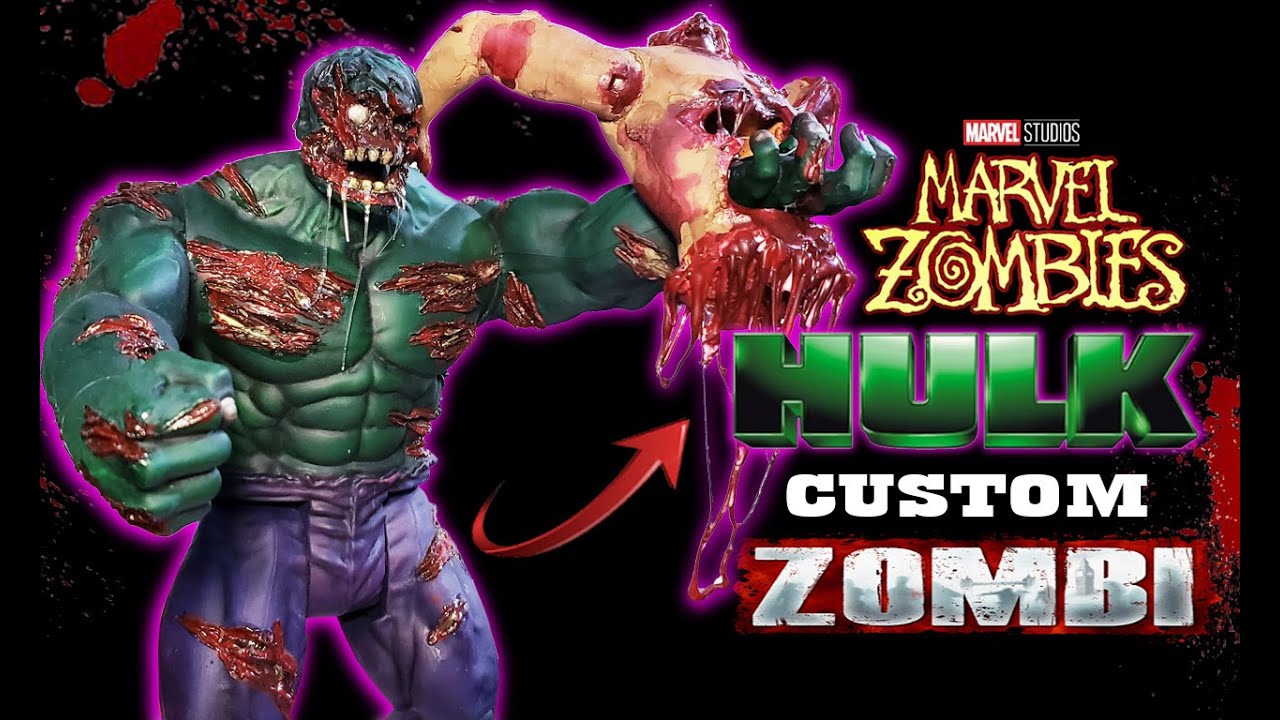 Como hacer a Hulk Zombie Marvel Zombies Custom #marvel