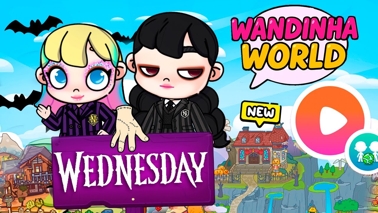 A WANDINHA INVADIU O AVATAR WORLD DA PAZU! 🐾😱 | Jessy World