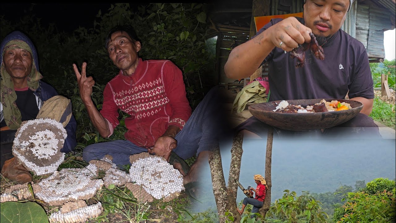 Hunting Nagas   favourite  jungle delicacies.