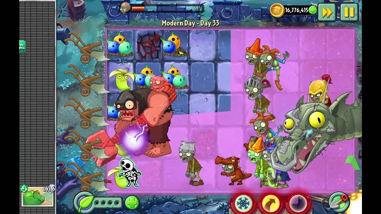 PLANTS VS ZOMBIES 2 | MODERN DAY | DAY 33