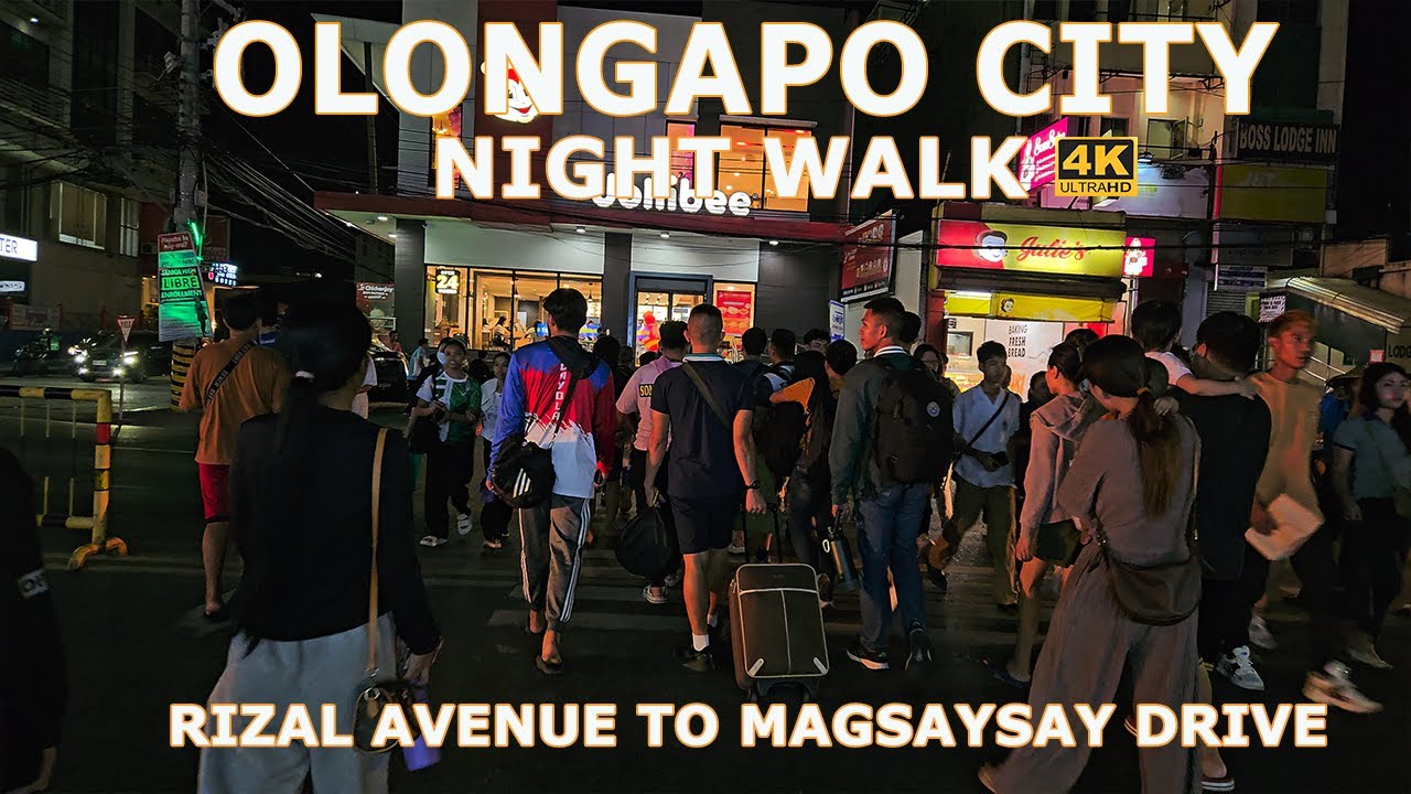 OLONGAPO CITY PHILIPPINES NIGHT WALK [4K HDR]