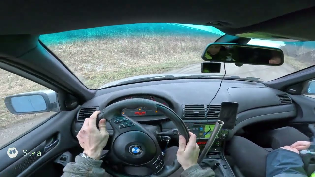 Drift BMW E46 320d (Podaje Jak Wściekłe)