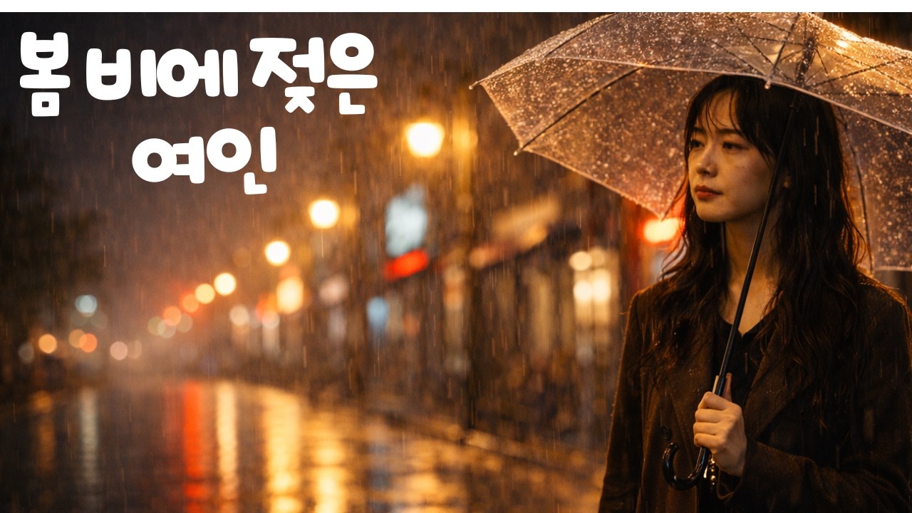 봄비 속 그녀의 뒷모습, 봄 비에 젖은 그날의 사랑, 비 내리던 밤 떠난 그녀, 봄비 속에서 부르는 이름, 잊지 못한 그날의 봄비, 가로등 아래 그녀의 그림자