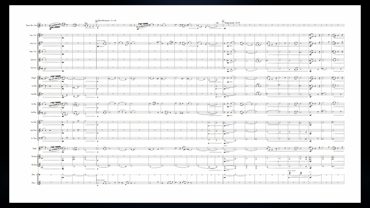 Lament for the Pride Lands (Tenor Horn Solo)