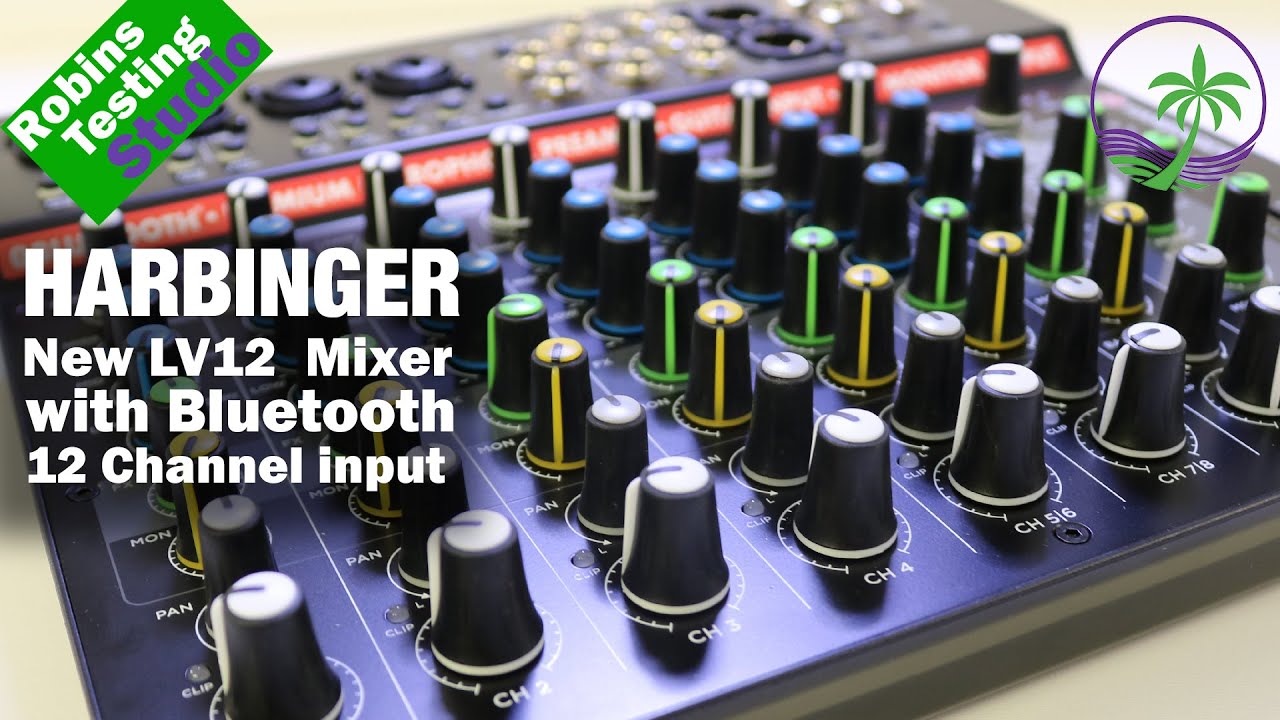 Features & Benefits of the  Harbinger LV12 12-Channel Analog Mixer with Bluetooth & FX