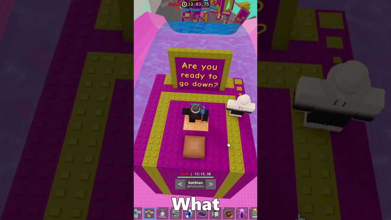 He finally beat it...  #jtoh #jukestowersofhell #roblox